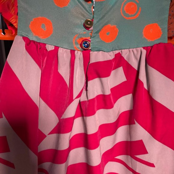 Girl's Handmade Dress, multicolor. - Picture 5 of 6